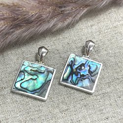 925 Silver Pendant and PAUA Shell