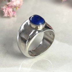 Bague Argent et Lapis Lazuli - COLLECTION ARCHIVES