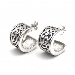 Silver earrings