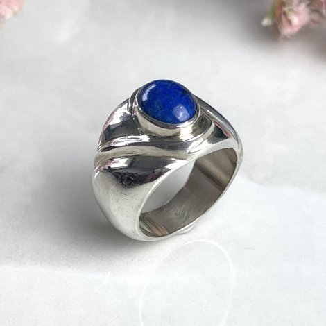 Bague Argent et Lapis Lazuli - COLLECTION ARCHIVES