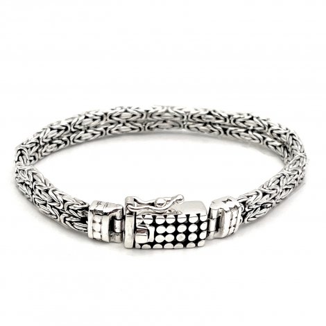 Silver 2 rows bracelet