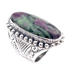 Silver and Semi-Precious Stone Ring