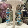 Boucles d'Oreilles Argent et Turquoises