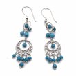 Boucles d'Oreilles Argent et Turquoises