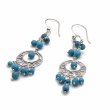 Boucles d'Oreilles Argent et Turquoises