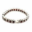 Silver and red garnet bracelet - ARCHIVES COLLECTION