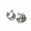 Silver and Zirconium Earrings