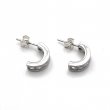 Silver and Zirconium Earrings