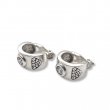 Silver and zirconium Earrings with clips