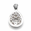 Silver and Zirconium Pendant