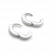 Silver hoops 15mm