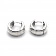 Silver hoops 17mm