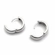 Silver hoops 17mm