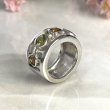 Silver Ring with Peridots and Citrins - ARCHIVES COLLECTION