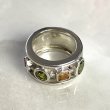 Silver Ring with Peridots and Citrins - ARCHIVES COLLECTION